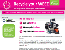 Tablet Screenshot of 123recycleforfree.com